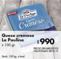 Disco La Paulina Queso Cremoso oferta