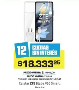 Hipermercado Libertad Celular ZTE Blade V60 Smart oferta