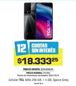 Hipermercado Libertad Celular TCL 505s oferta