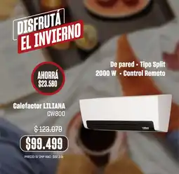 Grupo Marquez LILIANA Calefactor oferta