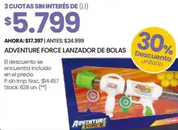Changomas Adventure force lanzador de bolas oferta
