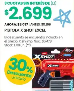 Changomas Pistola x shot excel oferta