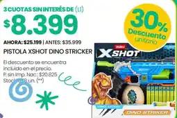 Changomas Pistola xshot dino stricker oferta
