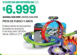 Changomas Pista de fuego y aros oferta