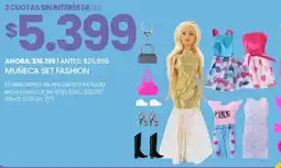 Changomas Muñeca set fashion oferta