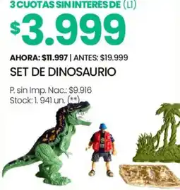 Changomas Set de dinosaurio oferta