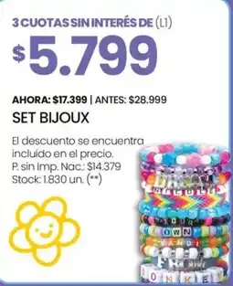 Changomas Set bijoux oferta