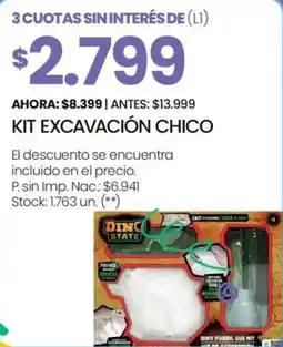 Changomas Kit excavación chico oferta