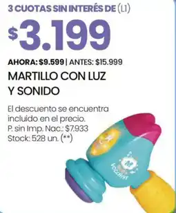 Changomas Martillo con luz y sonido oferta