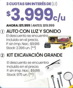 Changomas Auto con luz y sonido oferta