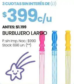 Changomas Burbujero largo oferta