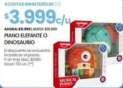 Changomas Piano elefante o dinosaurio oferta
