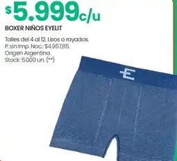 Changomas Boxer niños eyelit oferta