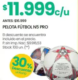 Changomas Pelota fútbol n5 pro oferta
