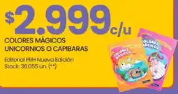 Changomas Colores mágicos unicornios o capibaras oferta