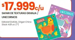 Changomas Safari de texturas granja / unicornios oferta