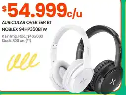 Changomas Noblex auricular over ear bt oferta