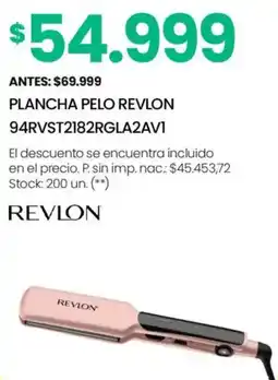 Changomas Revlon plancha pelo oferta