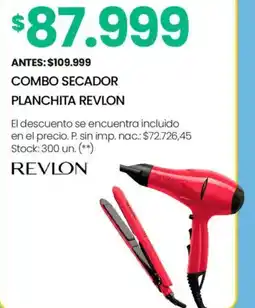 Changomas Revlon combo secador planchita oferta