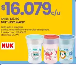 Changomas Nuk vaso magic oferta