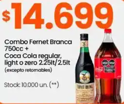 Changomas Fernet branca combo oferta