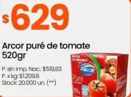 Changomas Arcor puré de tomate oferta