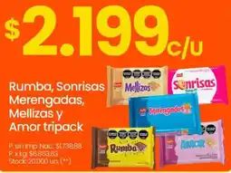 Changomas Rumba, sonrisas mellizas merengadas, mellizas y amor tripack oferta