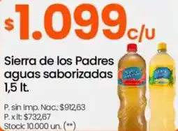 Changomas Sierra de los padres aguas saborizadas oferta