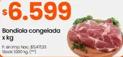 Changomas Bondiola congelada oferta