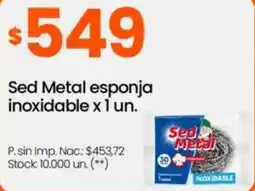 Changomas Sed metal esponja inoxidable oferta