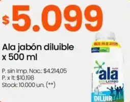 Changomas Ala jabón diluible oferta
