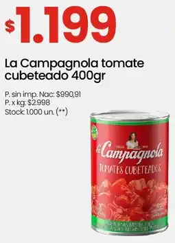 Changomas La Campagnola tomate cubeteado oferta
