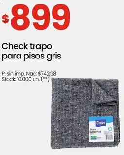 Changomas Check trapo para pisos gris oferta