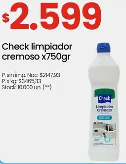 Changomas Check limpiador cremoso oferta