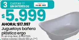 Changomas Juguetoys bañera plástica ergo oferta