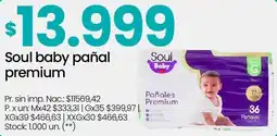 Changomas Soul baby pañal premium oferta