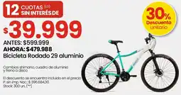 Changomas Bicicleta Rodado 29 aluminio oferta