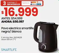 Changomas Smartlife pava electrica negra/blanca oferta