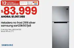 Changomas Samsung heladera no frost oferta