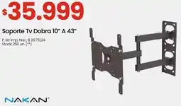 Changomas Nakan soporte tv dobra 10" A 43" oferta
