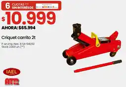 Changomas IAEL/ART Criquet carrito oferta