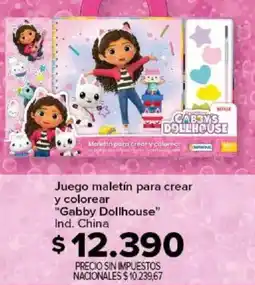 Carrefour Gabby dollhouse juego maletín para crear y colorear oferta