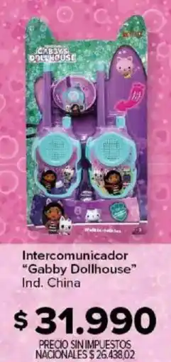 Carrefour Gabby dollhouse intercomunicador oferta