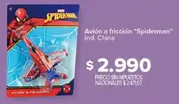 Carrefour Spiderman avión a fricción oferta