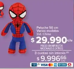 Carrefour Peluche varios modelos oferta