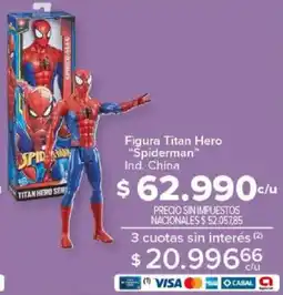 Carrefour Spiderman figura titan hero oferta
