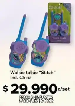 Carrefour Stitch walkie talkie oferta