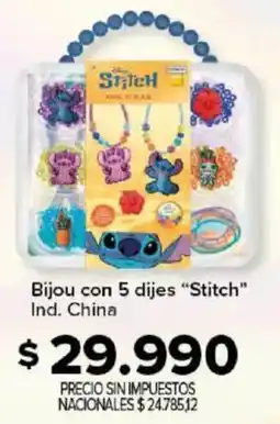 Carrefour Stitch bijou con 5 dijes oferta