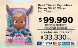Carrefour Wabro cry babies disney stich bebé oferta