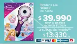 Carrefour Disney rizador a pila oferta